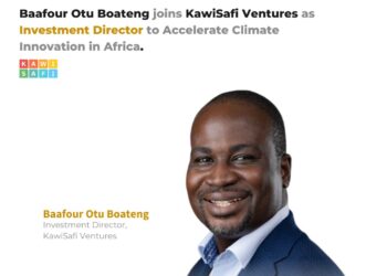Baafour Otu Boateng joins KawiSafi Ventures as Investment Director to accelerate future of energy in Africa.