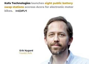 Kofa Technologies launches eight public battery swap stations across Accra for electronic motor bikes
