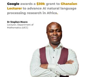 Google awards $30k grant to Dr. Stephen Moore to advance AI natural language processing research in Africa
