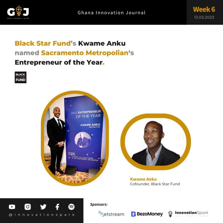 Black Star Fund’s Kwame Anku named Sacramento Metropolian‘s Entrepreneur of the Year