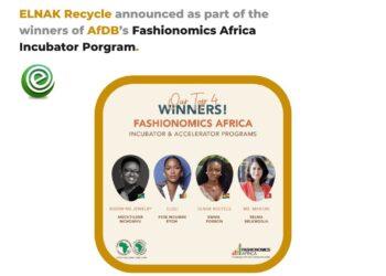 ELNAK Recycle announced as part of the winners of AfDB’s Fashionomics Africa Incubator Porgram