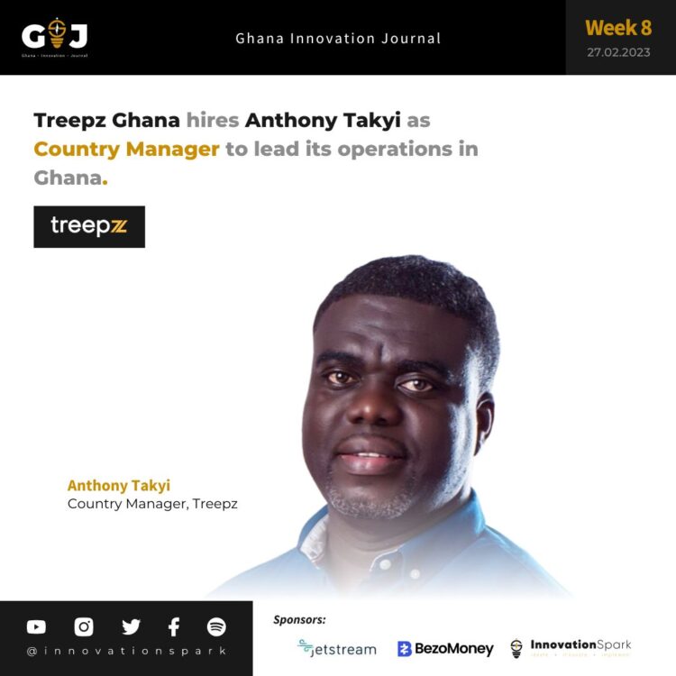 Treepz Ghana hires Anthony Takyi as Country Manager to lead its operations in Ghana