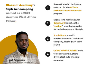 Blossom Academy’s Jeph Acheampong named as a 2023 Acumen West Africa Fellow