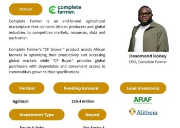 $10.4 million to complete farmers in Africa.