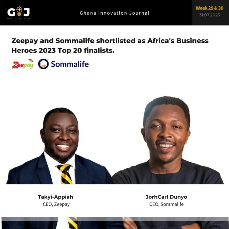 Zeepay and Sommalife shortlisted as  Africa’s Business Heroes 2023 Top 20 finalists.