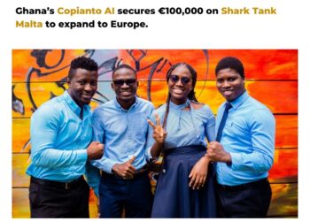 Ghana’s Copianto AI secures €100,000 on Shark Tank Malta to expand to Europe.