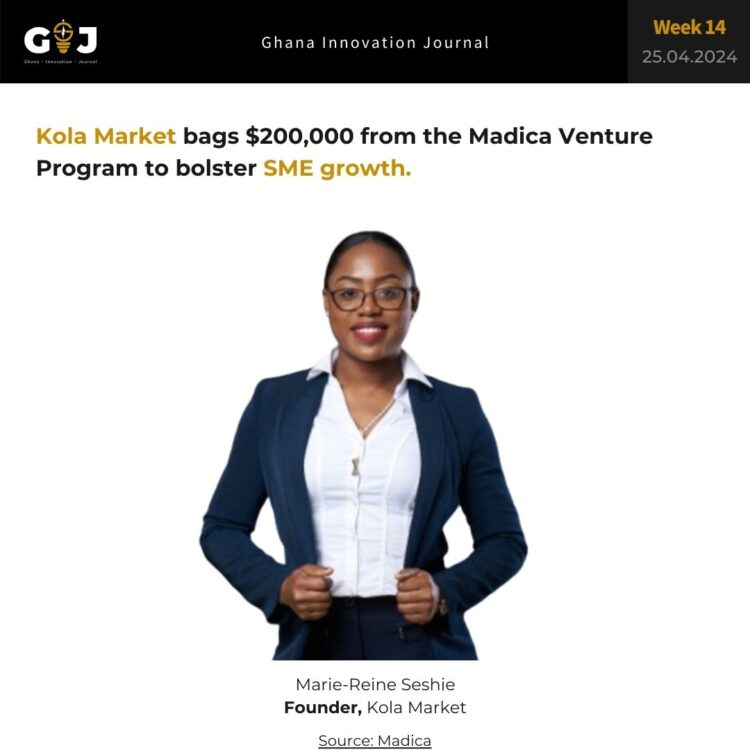 Kola Market bags $200,000 from the Madica Venture Program to bolster SME growth.