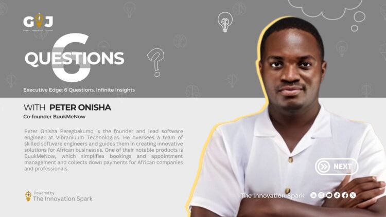 6 Questions with Peter Onisha (Co-founder, BuukMeNow)