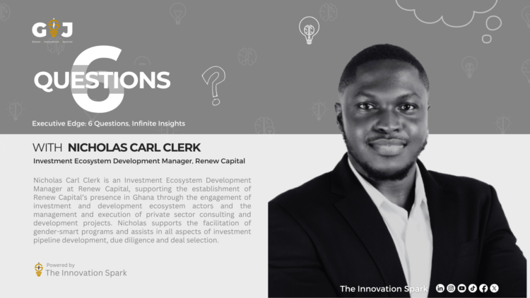 6 Questions with Nicholas Carl Clerk (Investment Ecosystem Development Manager, Renew Capital)