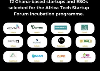 12 Ghana-based startups and ESOs selected for the Africa Tech Startup Forum Incubation programme.
