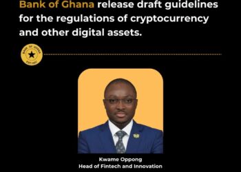 Bank of Ghana release draft guidelines for the regulations of cryptocurrency and other digital assets. 