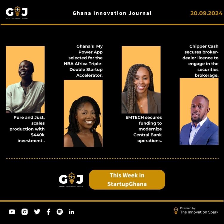 This Week in StartupGhana #22:  | My Power App dunk in NBA Africa Accelerator | Pure and Just juicing up production | Chipper Cash broker a new license