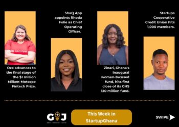 This Week in StartupGhana #29 | Zinari Women’s Enterprise Fund hits first close | Oze advances to the $1M Milken-Motsepe Fintech Prize | ShaQ App gets new COO